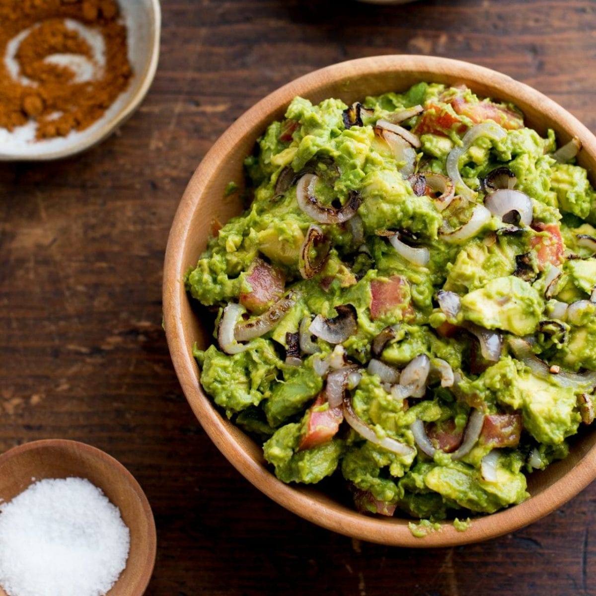Smoky Guacamole with Charred Shallots Recipe - Todd Porter and Diane Cu |  Food &amp; Wine