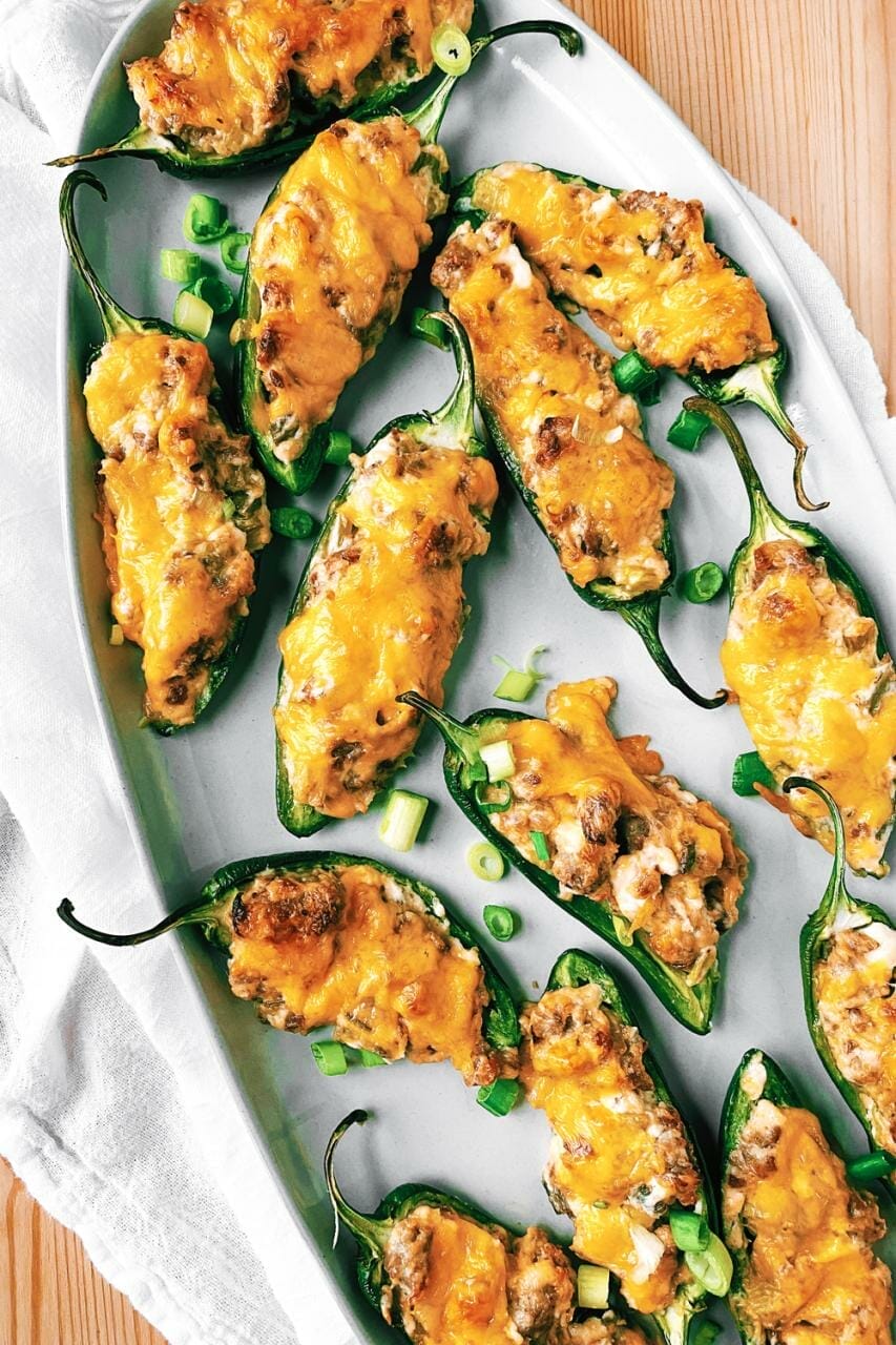 Jalapeno Poppers with Sausage and Cream Cheese - Whip &amp; Wander