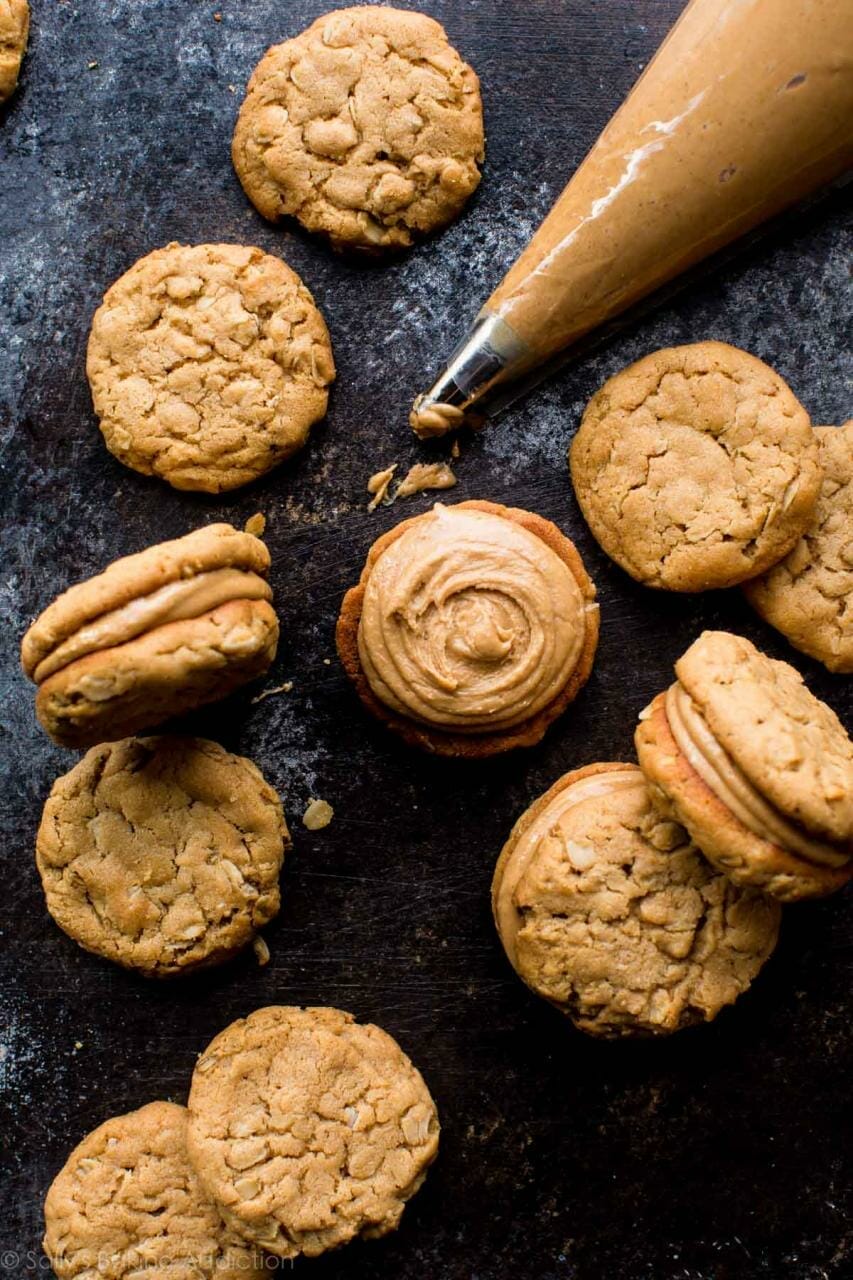 Peanut Butter Cookie Sandwiches (Just like Nutter Butters!) - Sally&#39;s  Baking Addiction