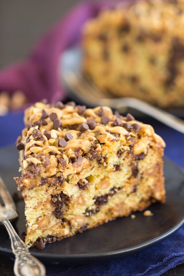 Chocolate Peanut Butter Coffee Cake - The Gold Lining Girl