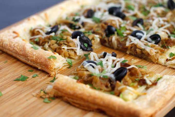 Caramelized Onion and Fennel Tart - Lydia's Flexitarian Kitchen