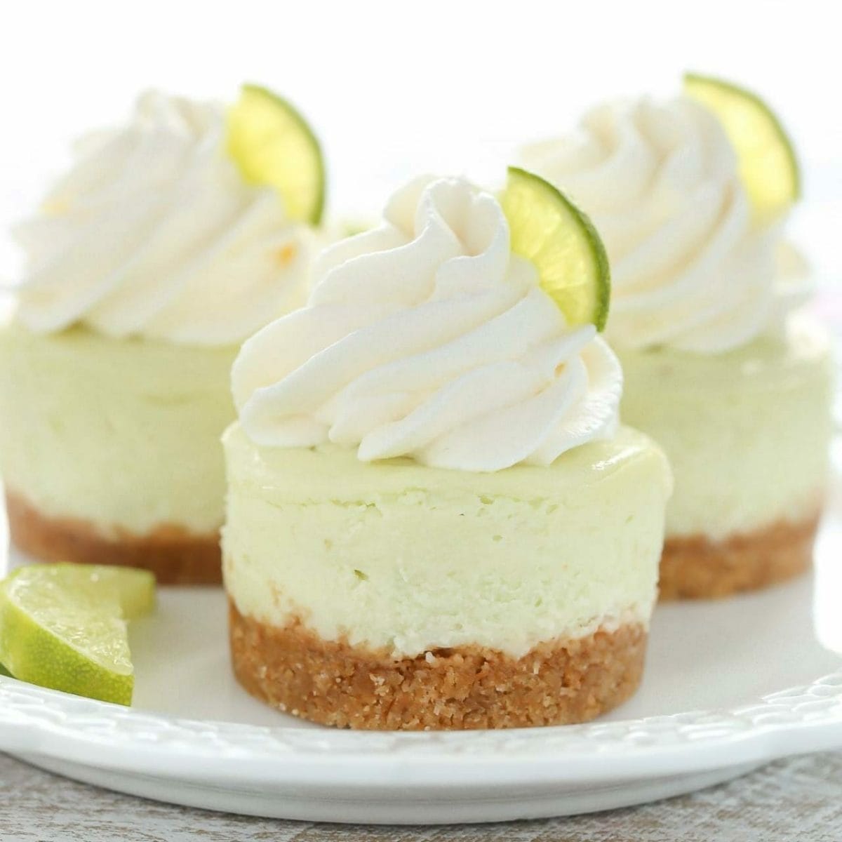 Mini Key Lime Cheesecakes - Live Well Bake Often