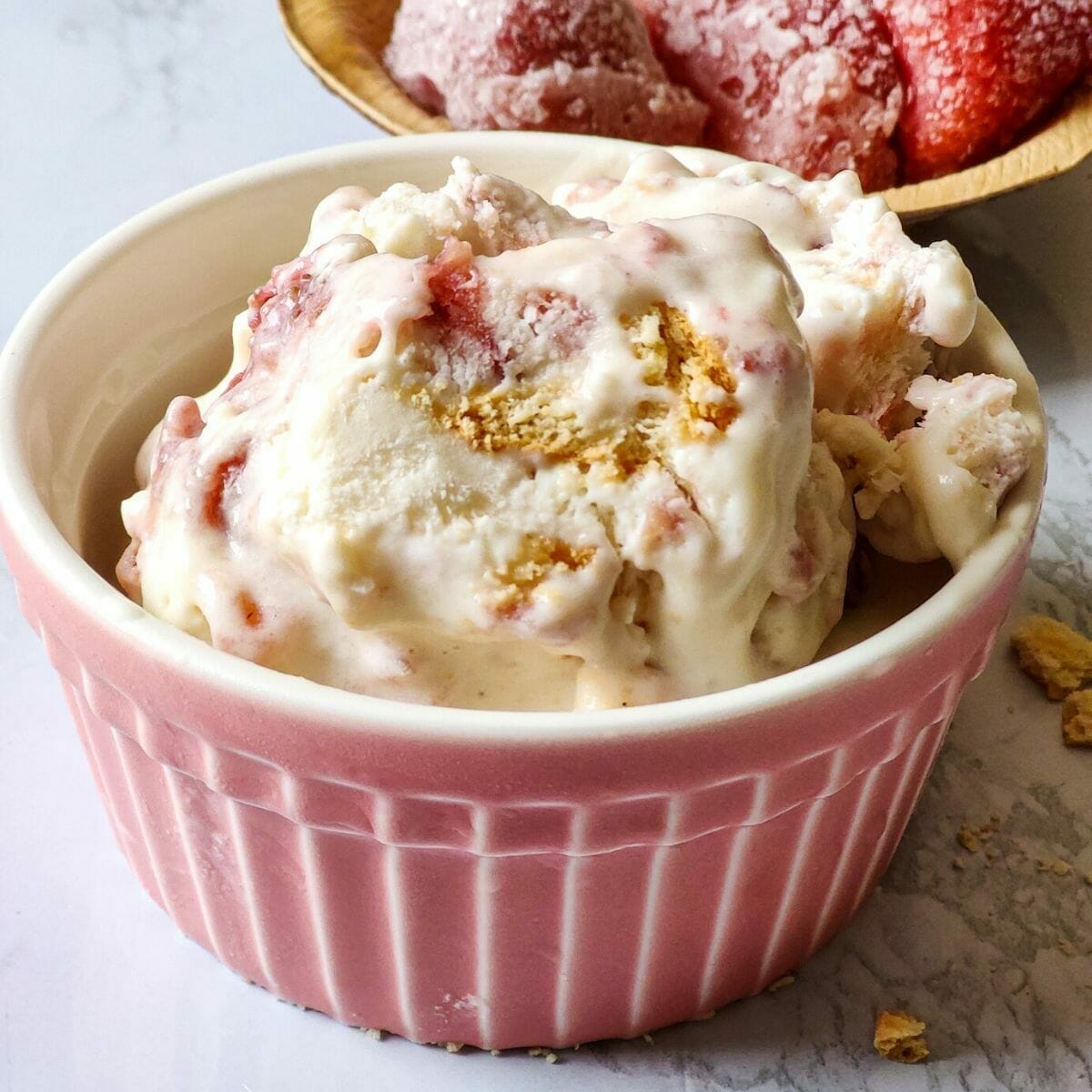 Easy Recipe of Strawberry Cheesecake Ice Cream-Best summer dessert