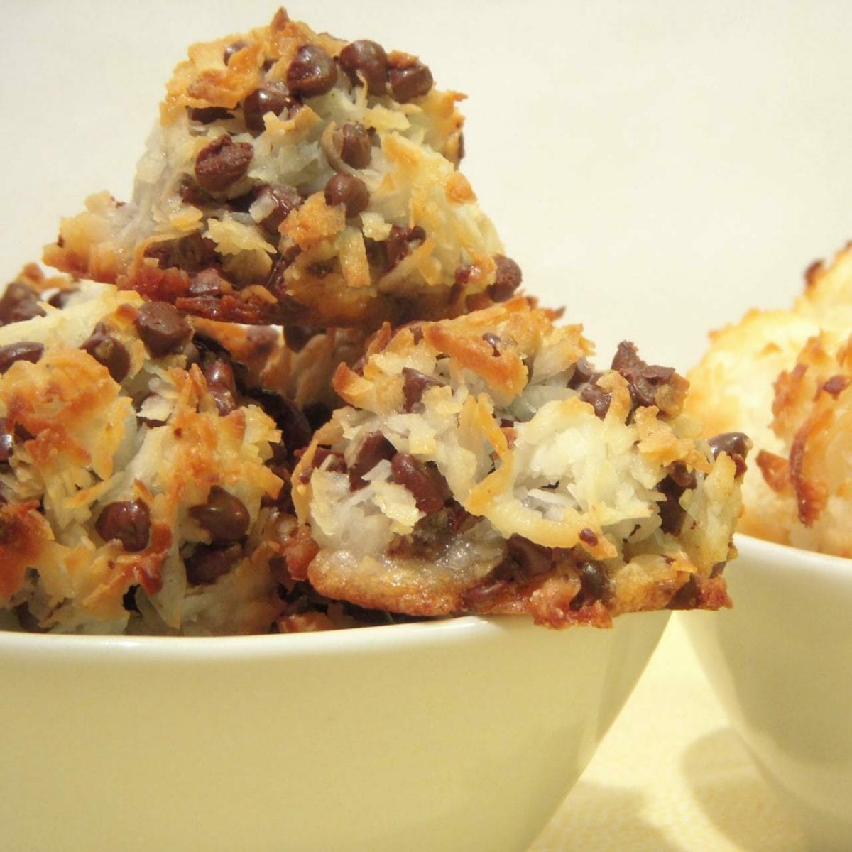 Chocolate Chip Coconut Macaroons | a little flaky