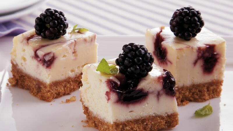 Blackberry Cheesecake Bites Recipe - BettyCrocker.com
