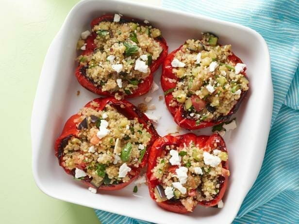 Quinoa and Vegetable Stuffed Peppers Recipe | Rachael Ray | Food Network