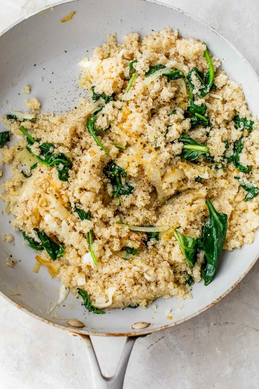 Caramelized Onion Quinoa - The Almond Eater