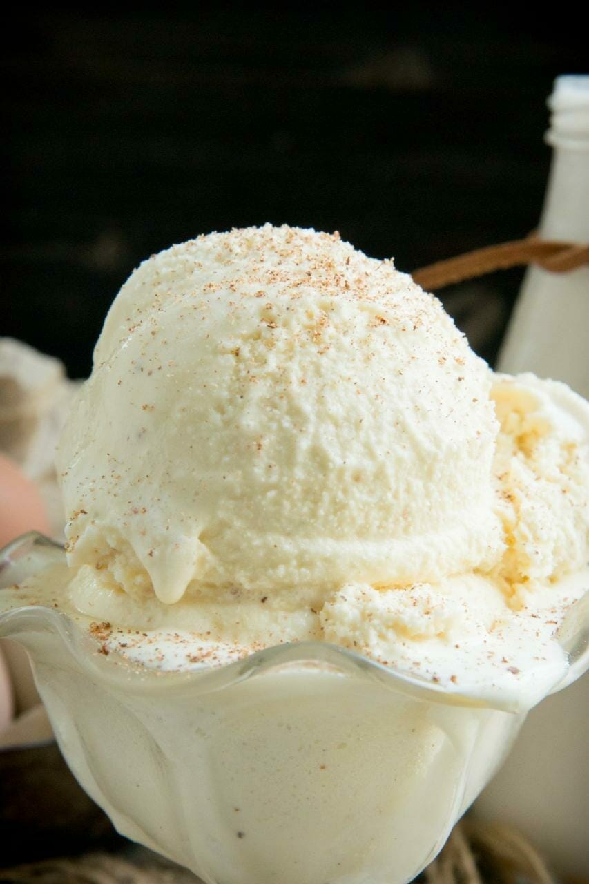 Eggnog Ice Cream (Low-Carb | Keto) - Simply So Healthy