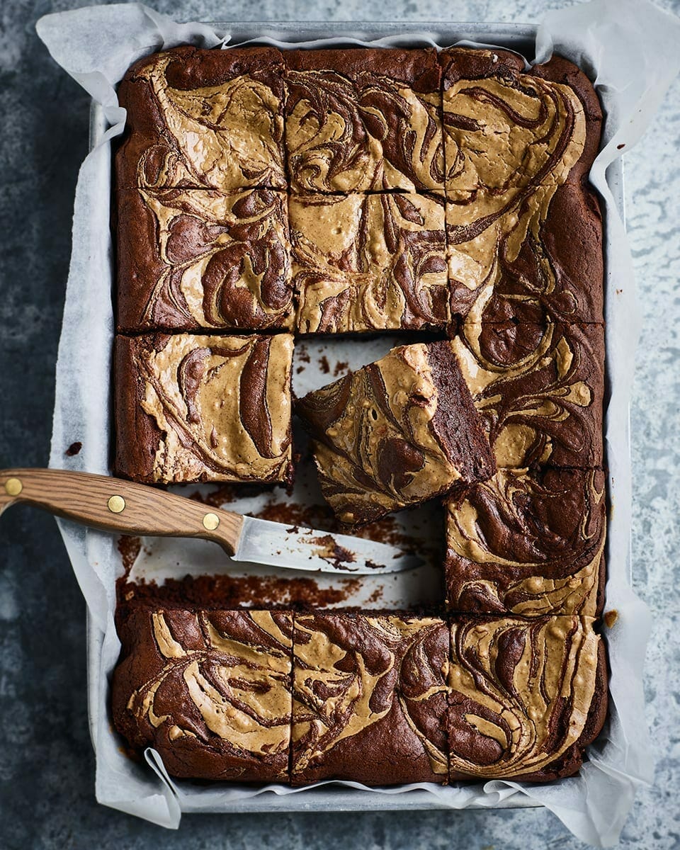 Peanut butter brownies recipe | delicious. magazine