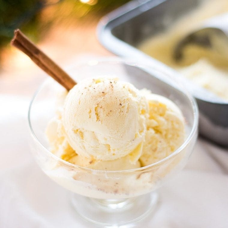 Eggnog Ice Cream – If You Give a Blonde a Kitchen