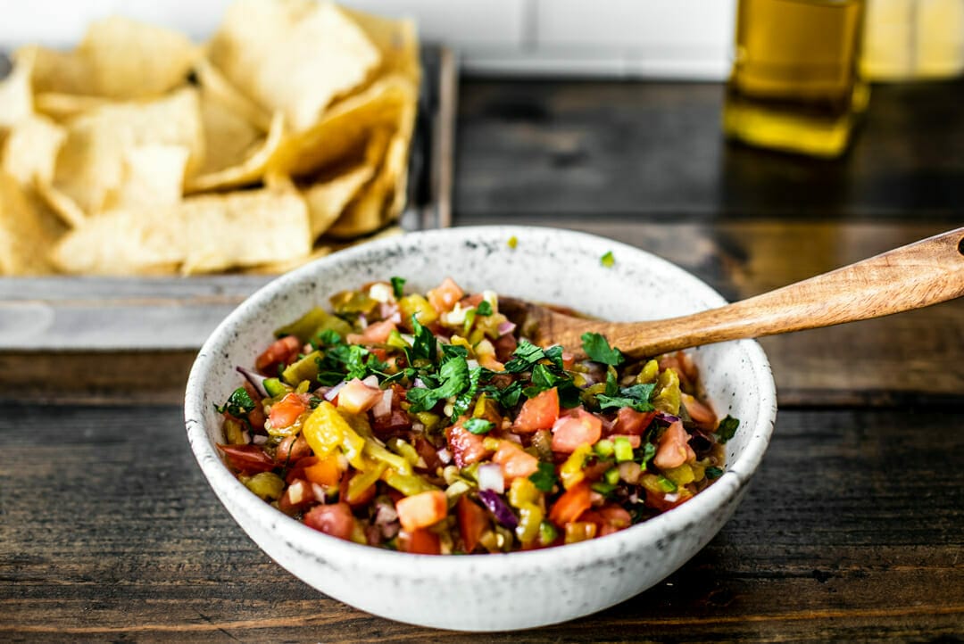 Chunky Roasted Hatch Chile Salsa - Killing Thyme