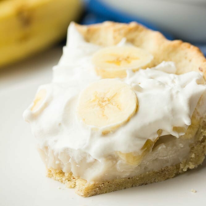 Vegan Banana Cream Pie - Nora Cooks