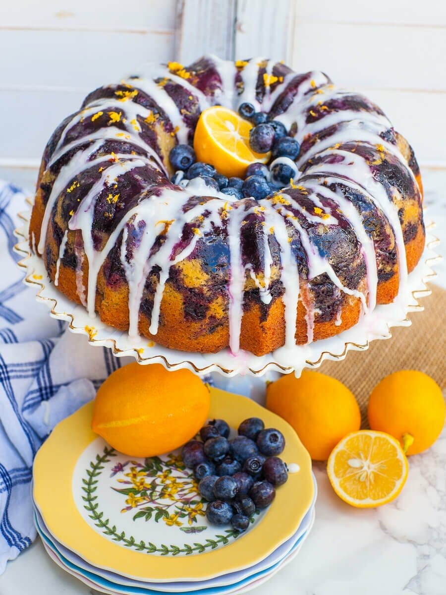 Easy Blueberry Lemon Bundt Cake (video) - Tatyanas Everyday Food