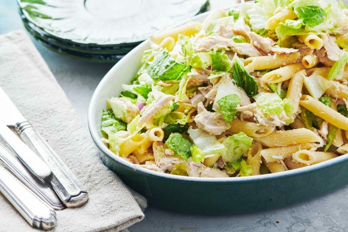 Chicken Caesar Pasta Salad Recipe — The Mom 100